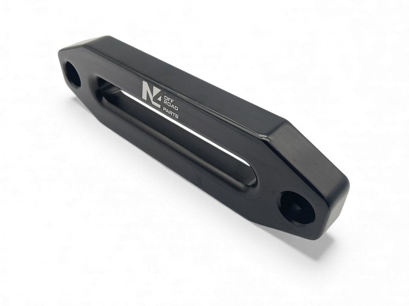 Seilfenster Aluminium schwarz für Seil Seilwinde synthetisch — N4-Offroad