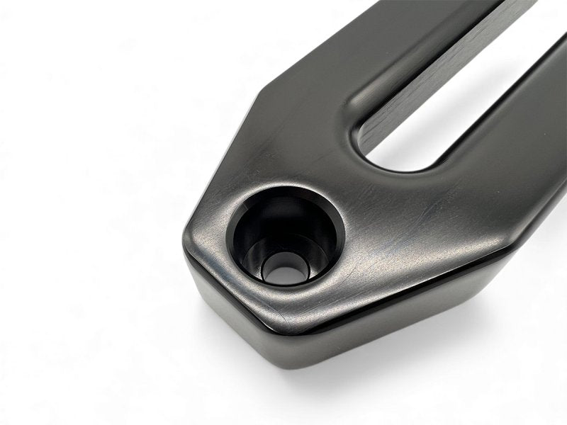 Seilfenster Aluminium schwarz für Seil Seilwinde synthetisch — N4-Offroad