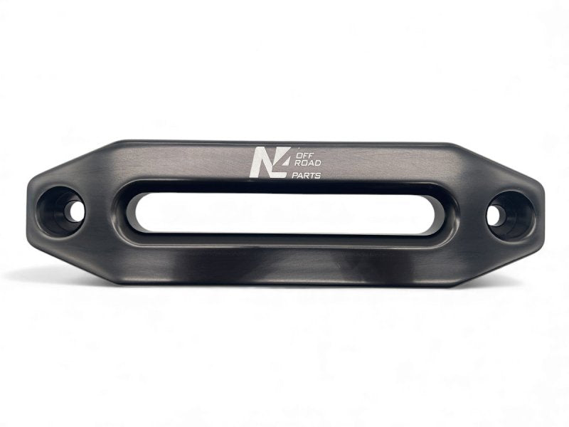 Seilfenster Aluminium schwarz für Seil Seilwinde synthetisch — N4-Offroad