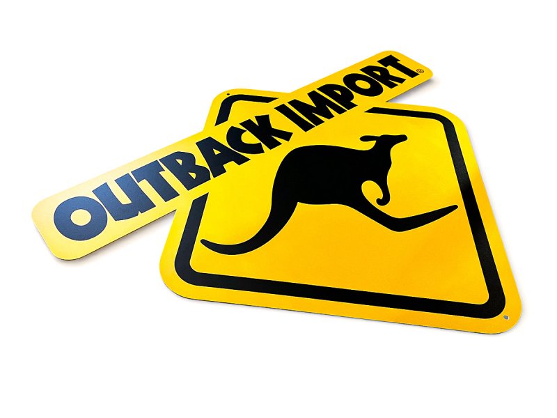 Kovová cedule OUTBACK IMPORT — Outback Import