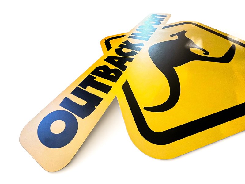 Kovová cedule OUTBACK IMPORT — Outback Import