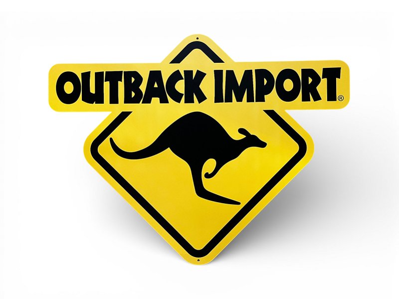 Panneau métal signalétique OUTBACK IMPORT — Outback Import