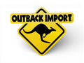 Panneau métal signalétique OUTBACK IMPORT — Outback Import