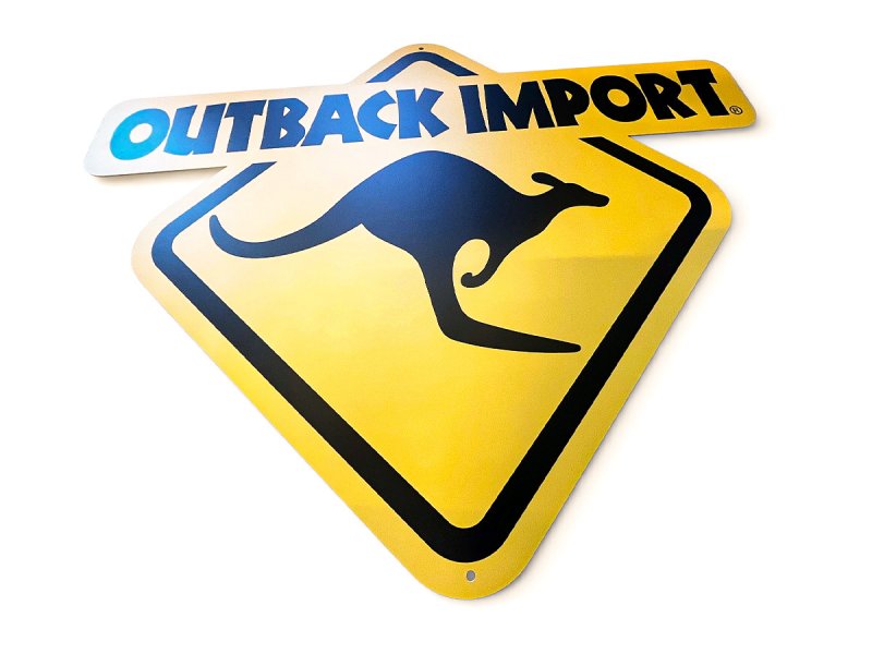Kovová cedule OUTBACK IMPORT — Outback Import