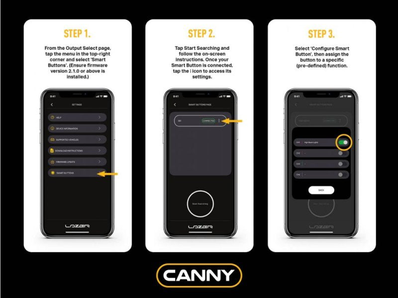 Lazer CANNY Smart Button – CAN-BUS-Interface