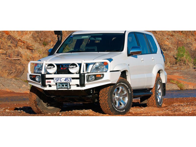 ARB Winch Bar Frontschutzbügel Schwarz – Toyota Land Cruiser Prado 120 (2003–2009, mit Flares)