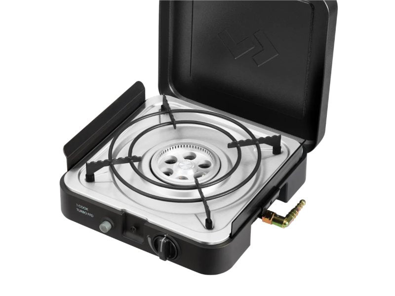 Přenosný plynový vařič 1 hořák s deskou plancha Cadac 1 Cook Turbo FFD — Cadac