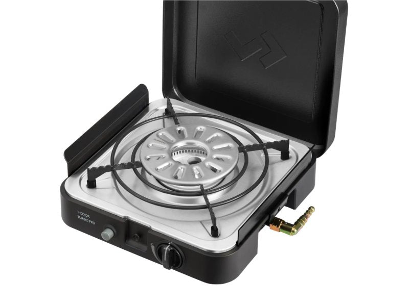 Přenosný plynový vařič 1 hořák s deskou plancha Cadac 1 Cook Turbo FFD — Cadac