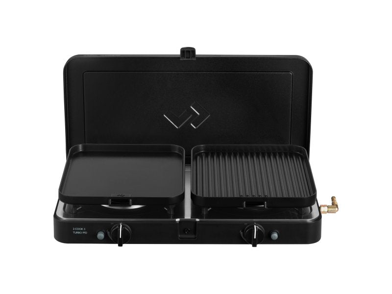 Tragbarer Gaskocher 2 Brenner – Cadac 2 Cook Turbo FFD Deluxe