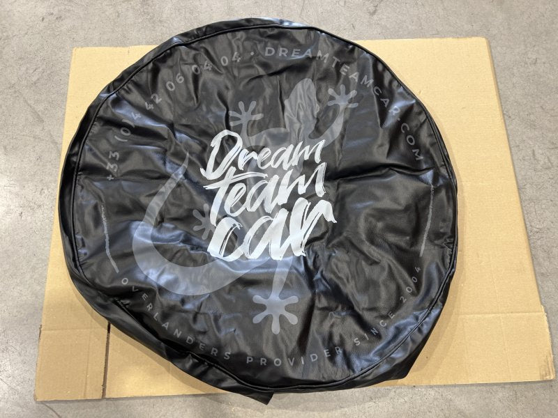 Cache couvre roue noir logo Dream Team Car Ø80 cm für pneu en 265/70x17 — DTC Parts