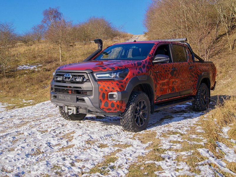 Kit intégration calandre Lazer Toyota Hilux Invincible-X (2021+) - Wide — Lazer