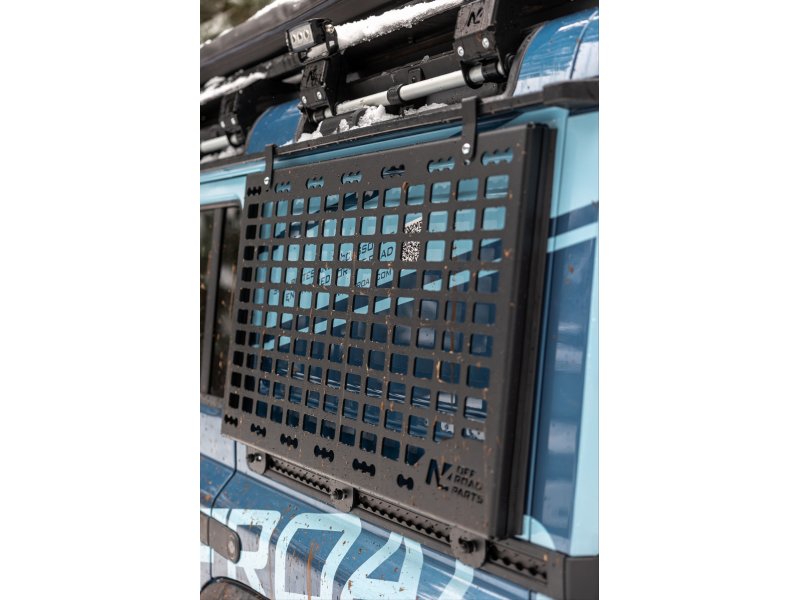 N4-Offroad MOLLE-Platte Kotflügel hinten links (Aluminium) für Ineos Grenadier