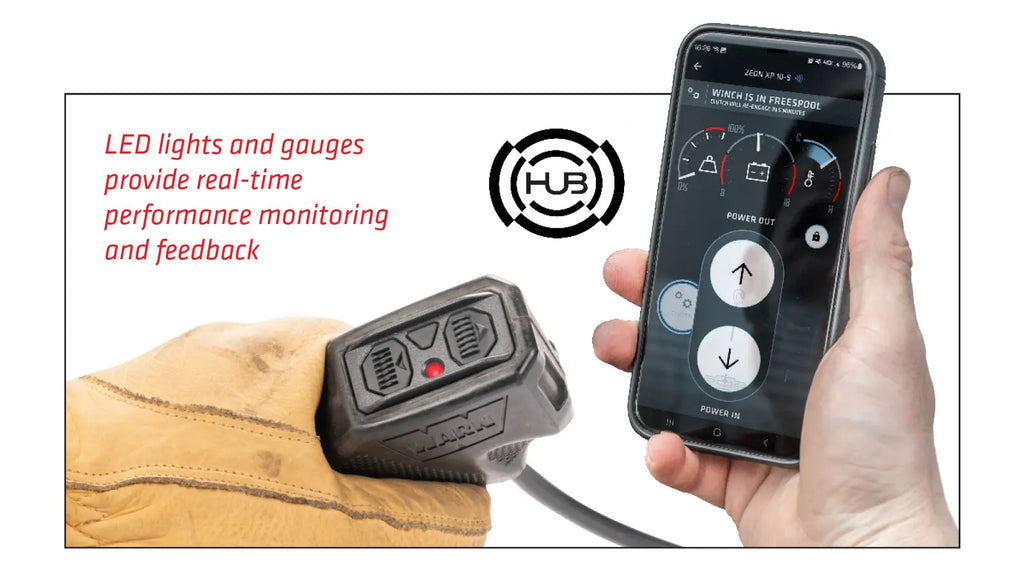 WARN ZEON XP 10-S Handsteuerung mit Live-Feedback und HUB Wireless