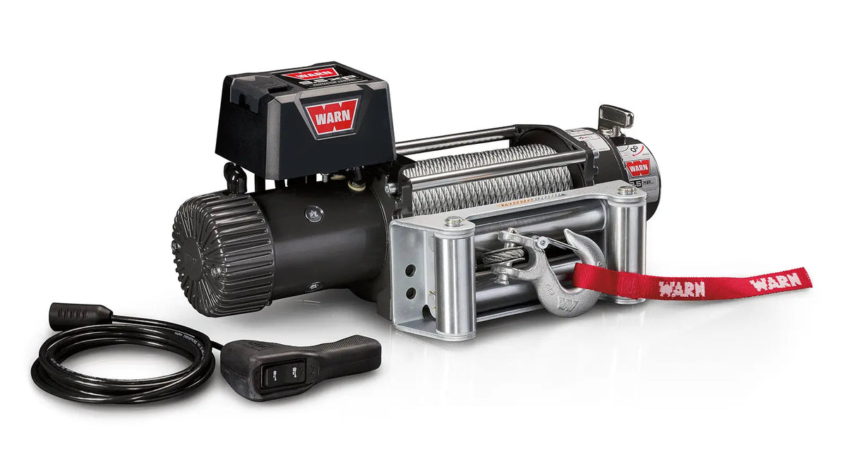 Warn 9.5xp Seilwinde 12V – seitliche Winkelansicht
