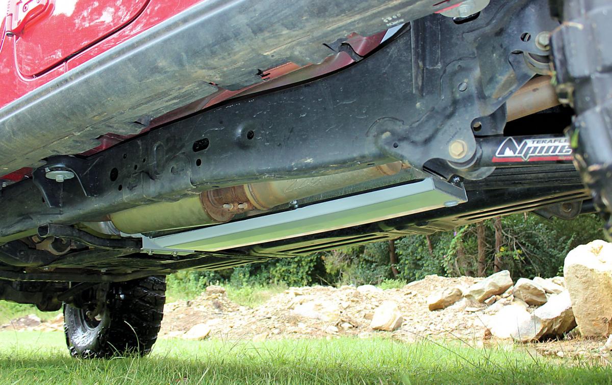 Long Ranger 70L Tank eingebaut am Jeep Gladiator JT V6 Benzin
