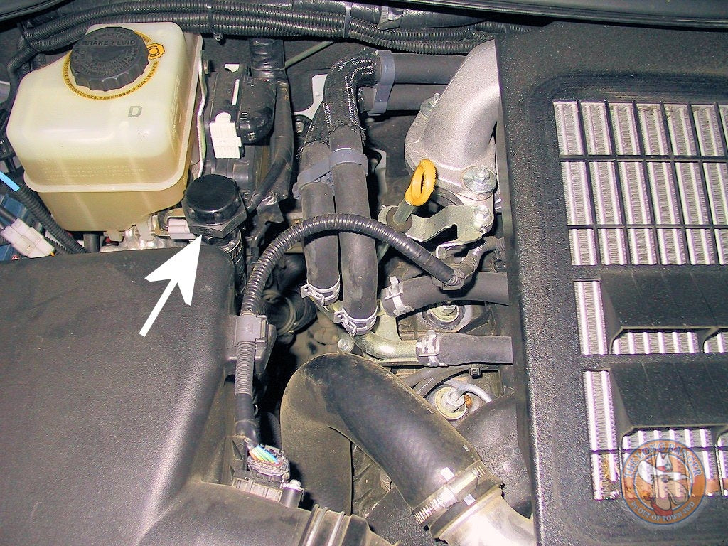 Long Ranger 200-Serie Wasser-Einfuellstutzen unter der Motorhaube