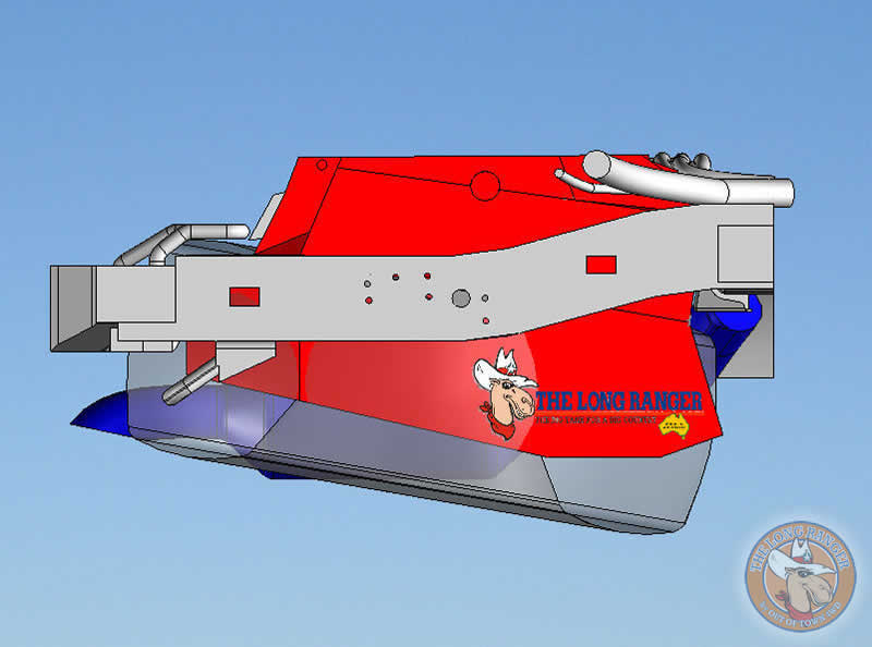Long Ranger Kombitank 200-Serie – 3D-Zeichnung mit Bodenfreiheit